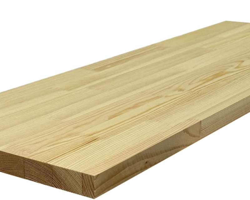 Parapet sosnowy bezsęczny, łączony (mikrowczep)