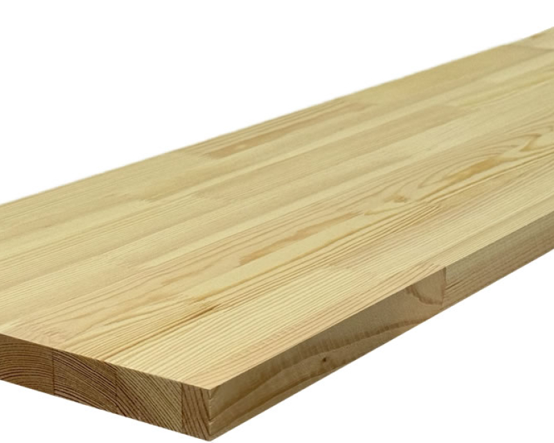 Półka sosnowa bezsęczna, łączona (mikrowczep)